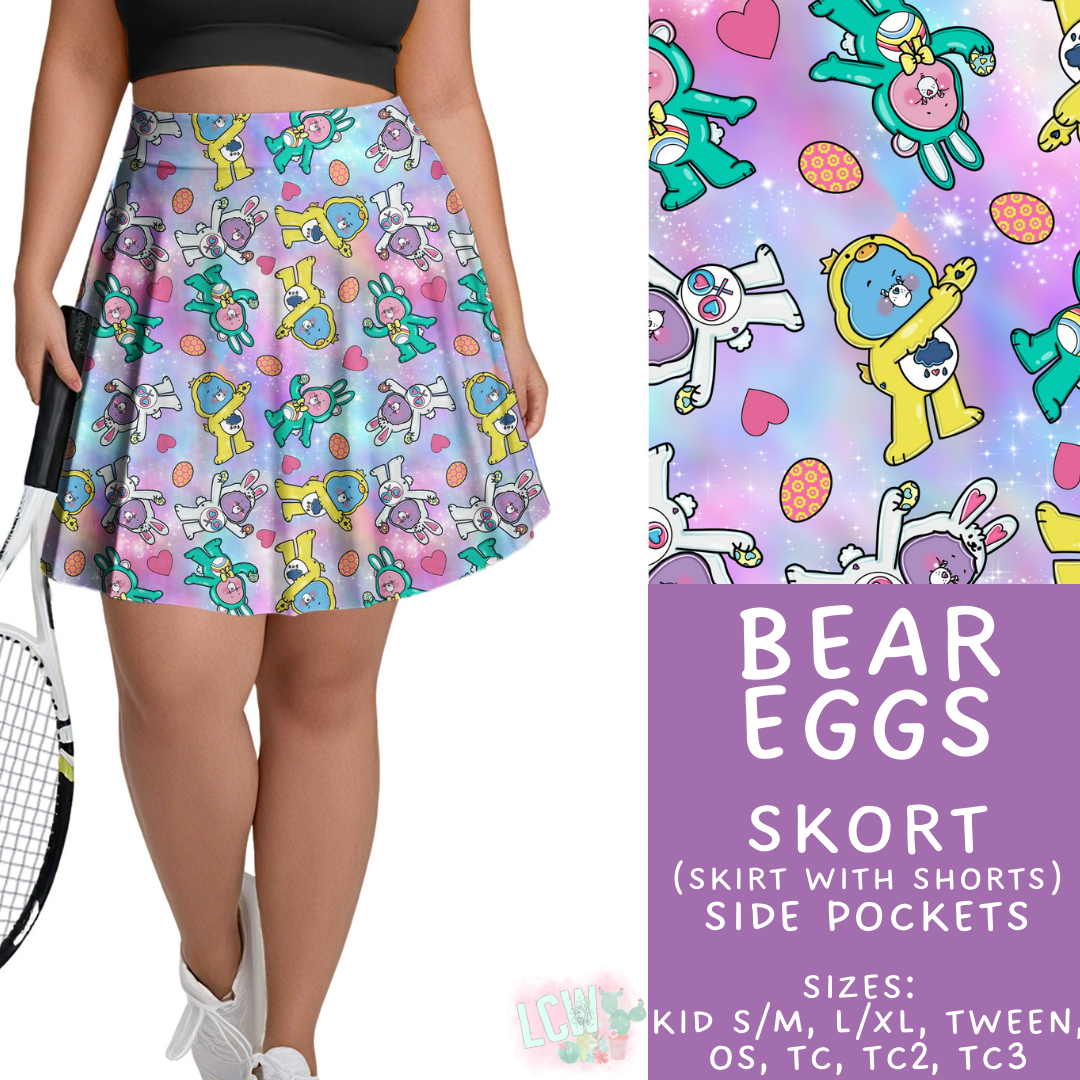 Batch #477 - Magical Character Easter - Closes 1/12 ETA - Early March - Bear Eggs Skort