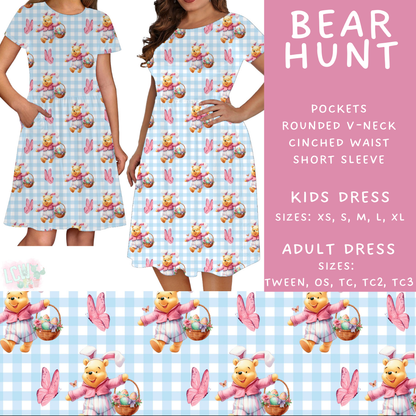 Batch #477 - Magical Character Easter - Closes 1/12 ETA - Early March - Bear Hunt Adult & Kids Dresses