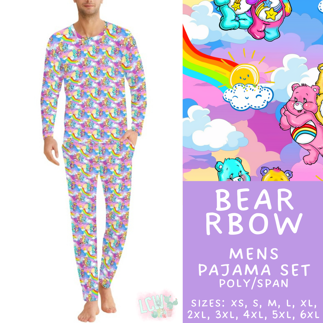 Batch #587 - Family Pajamas 2 - Closes 9/18 - ETA mid Nov - Bear RBow Men's Pajama Set