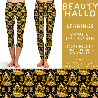 Batch #569 - Princess Halloween - Closes 8/14 - ETA early/mid Oct - Beauty Hallo Full and Capri Length Leggings