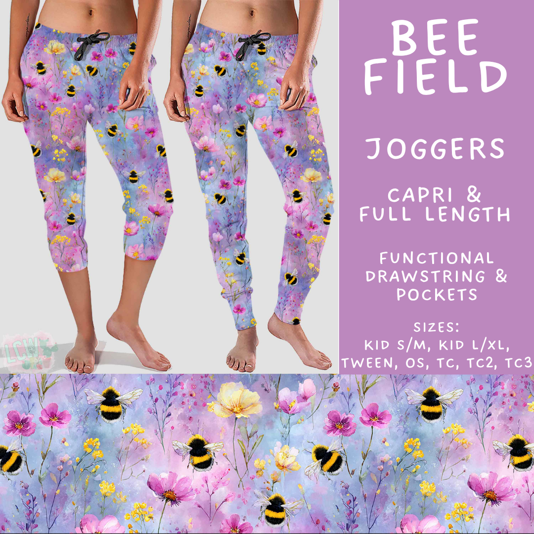Batch #548 - May Request Run - Closes 6/26 - ETA late August - Bee Field Full and Capri Length Joggers