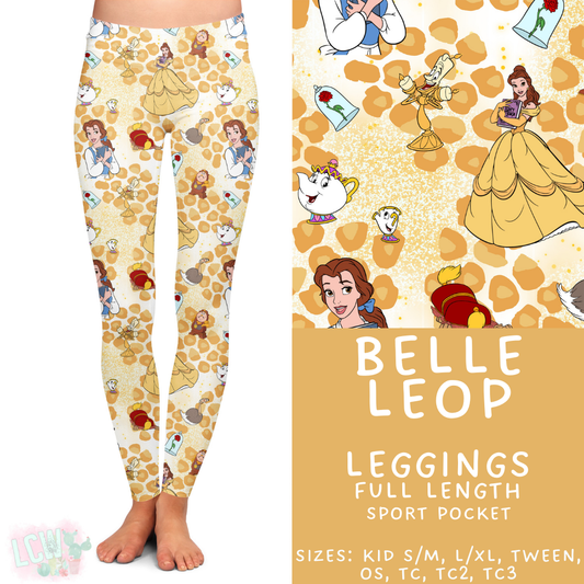Batch #467 - Princess Leopard - Closes 12/24 - ETA late Feb - Belle Leop Full Length Leggings