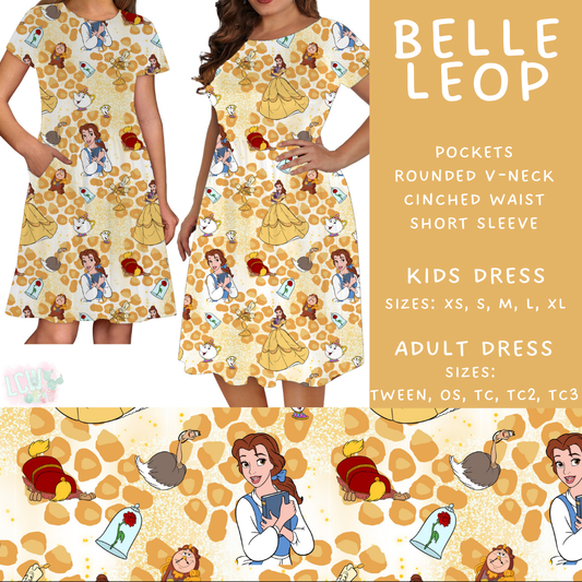 Batch #467 - Princess Leopard - Closes 12/24 - ETA late Feb - Belle Leop Womens & Girls Dresses