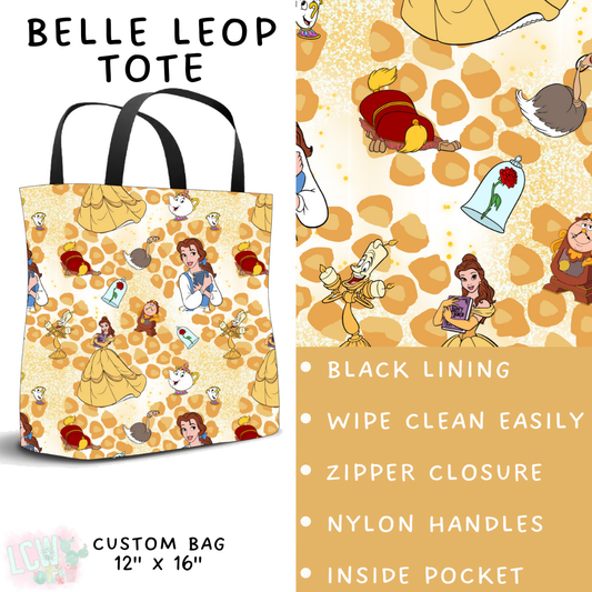 Batch #467 - Princess Leopard - Closes 12/24 - ETA late Feb - Belle Leop Tote