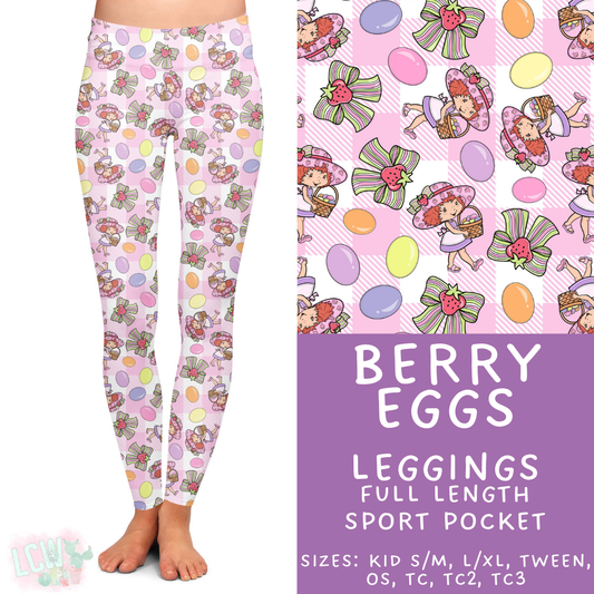 Batch #477 - Magical Character Easter - Closes 1/12 ETA - Early March - Berry Eggs Full Length Leggings