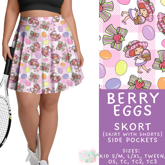 Batch #477 - Magical Character Easter - Closes 1/12 ETA - Early March - Berry Eggs Skort