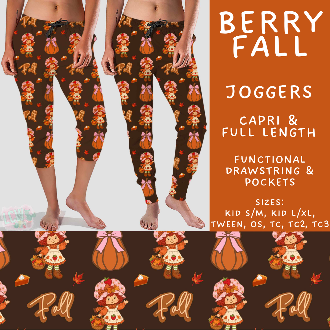 Batch #583 - Magical Character Fall - Closes 9/9 - ETA early Nov - Berry Fall Full and Capri Length Joggers