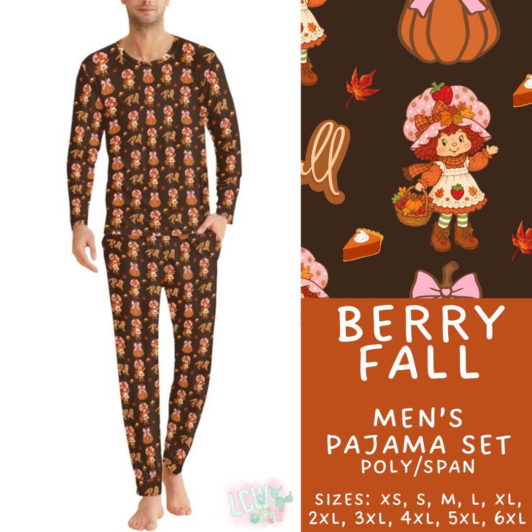 Batch #580 - Fall Family Pajamas 2 - Closes 9/4 - ETA early Nov - Berry Fall Men's Pajama Set