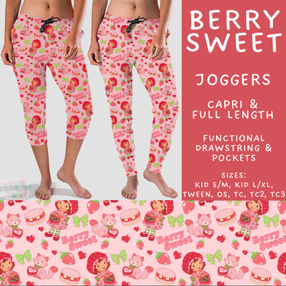 Batch #601 - Cool Characters 19 - Closes 10/21 - ETA mid Dec - Berry Sweet Full and Capri Length Joggers