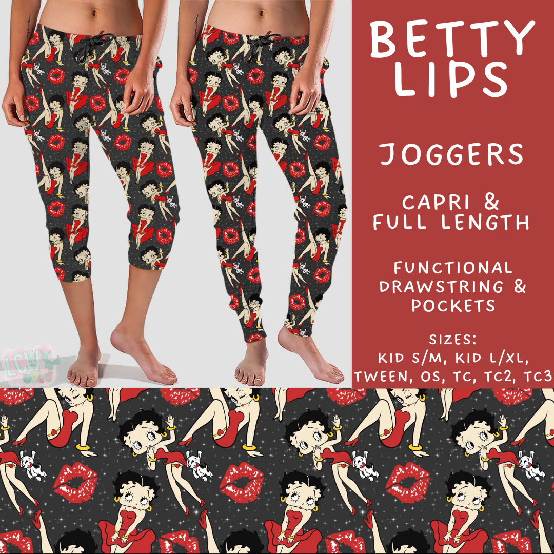 Batch #589 - August Request Run - Closes 9/23 - ETA mid/late Nov - Betty Lips Full and Capri Length Joggers