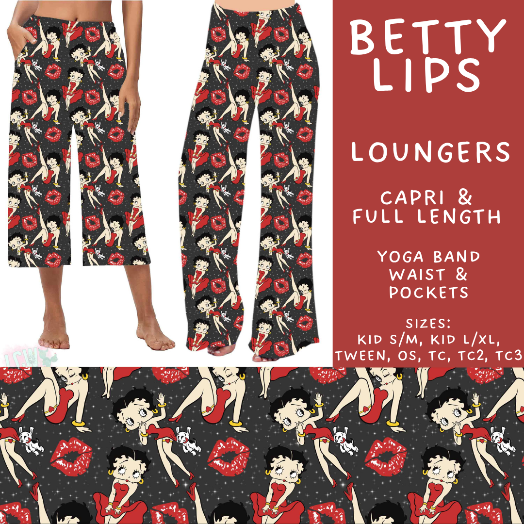Batch #589 - August Request Run - Closes 9/23 - ETA mid/late Nov - Betty Lips Capri and Full Length Loungers