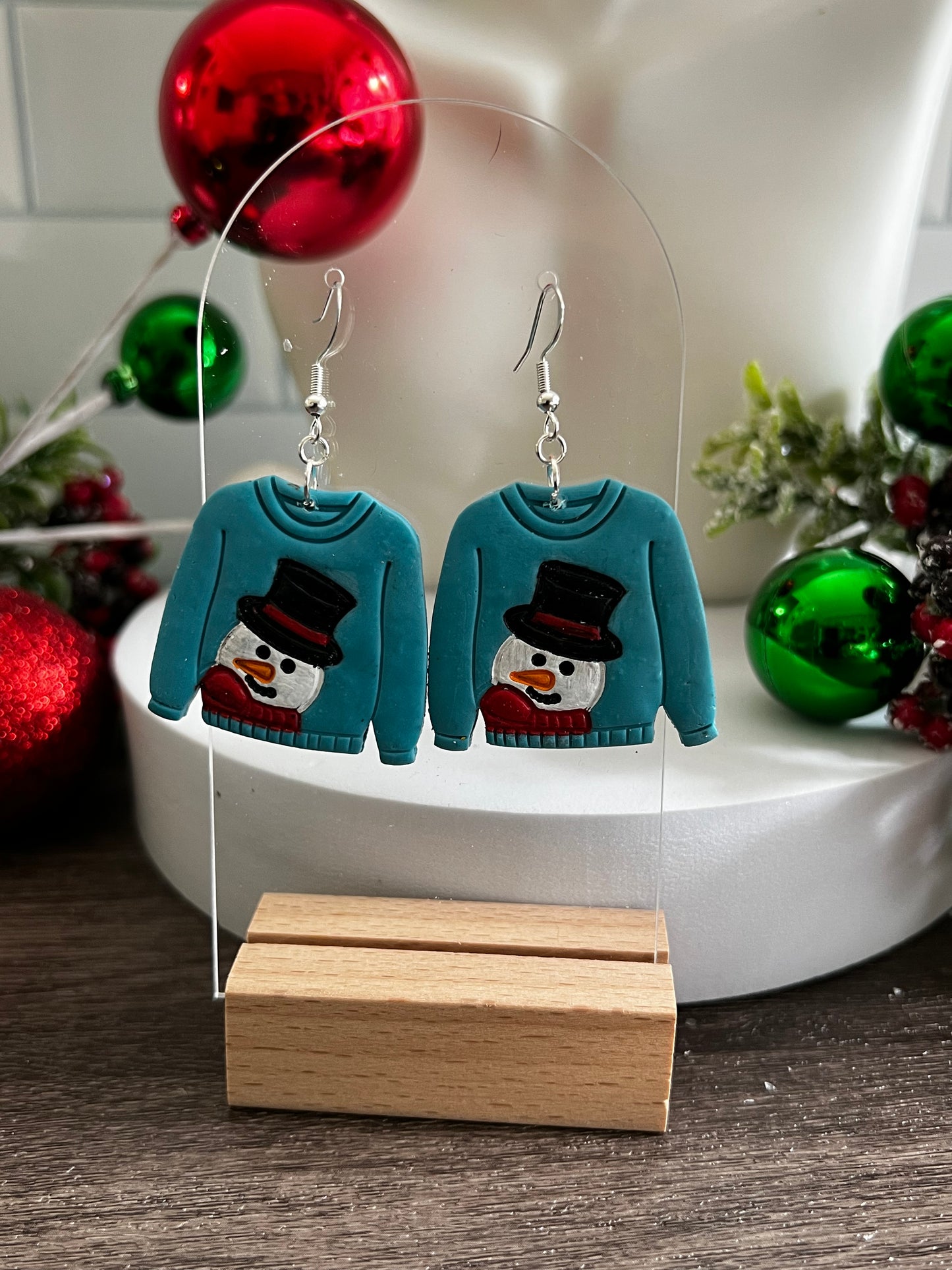 Snowman Sweater- Merry Collection- Hook Earring