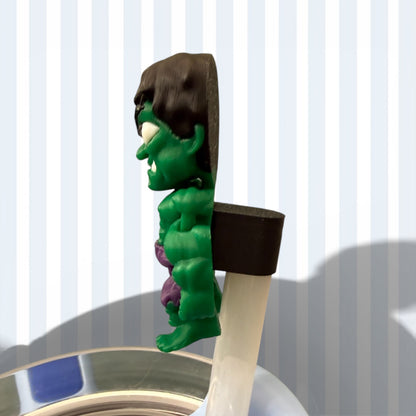 Green Hero- Straw Buddy- 3D Printed