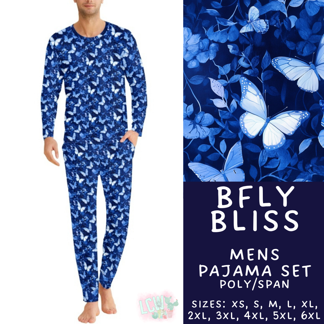 Batch #587 - Family Pajamas 2 - Closes 9/18 - ETA mid Nov - BFly Bliss Men's Pajama Set