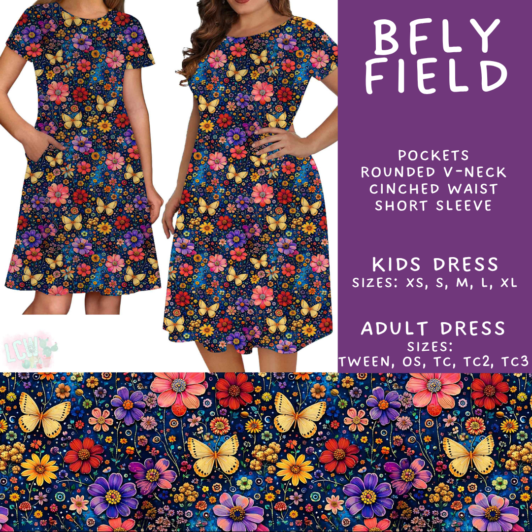 Batch #607 - Fun Run 28 - Closes 11/2 - ETA early Jan - BFly Field Adult & Kids Dresses