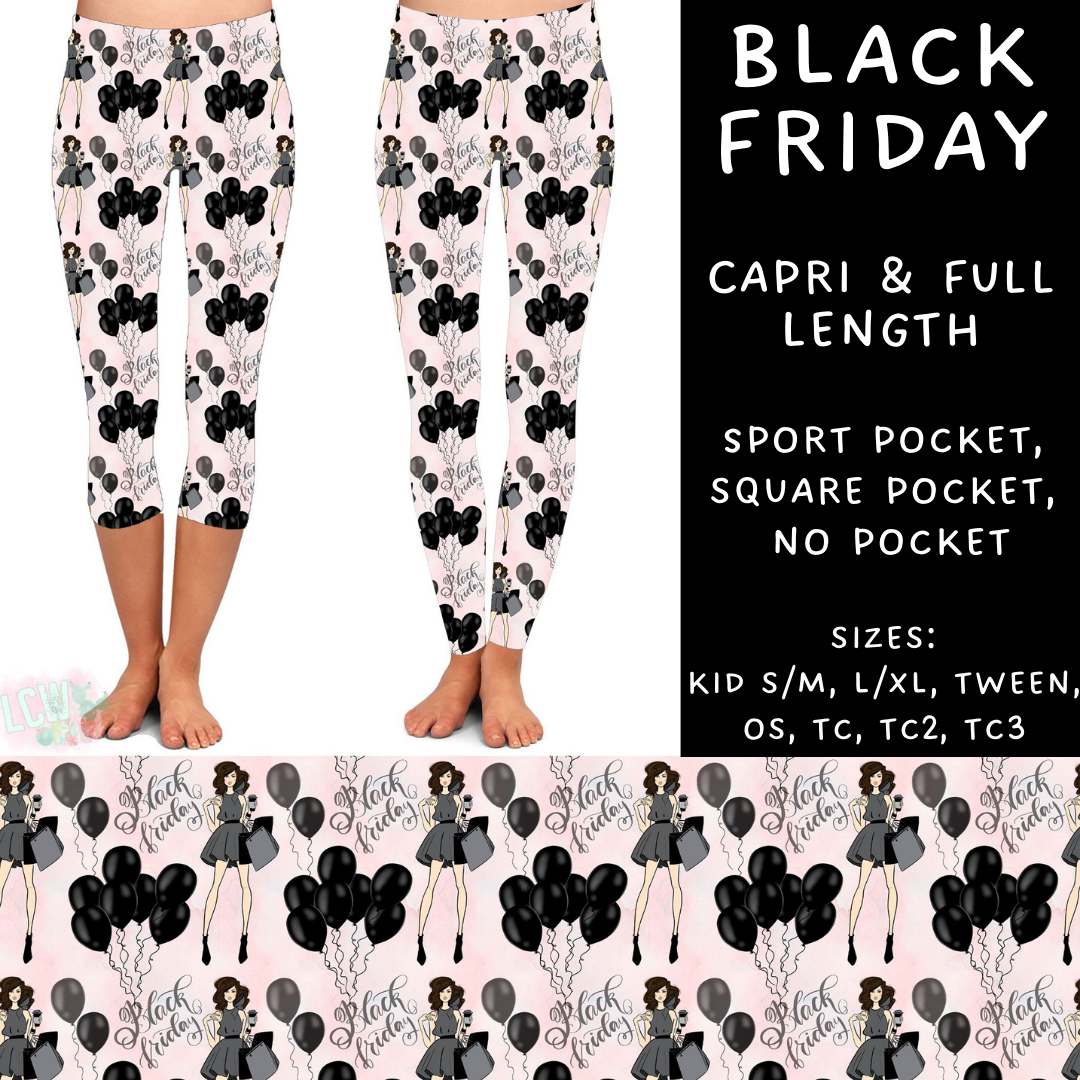 Ready To Ship - Black Friday Full Length Leggings - OS, TC & TC2