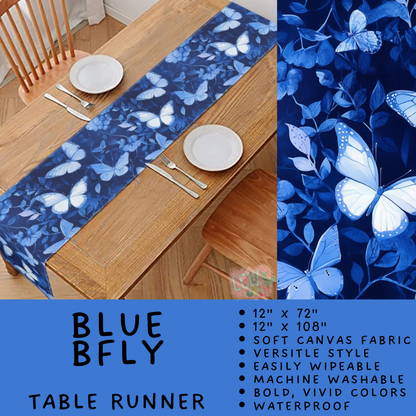 Batch #602 - Table Runners & Placemats - Closes 10/23 - ETA mid Dec - Blue Bfly Table Runner