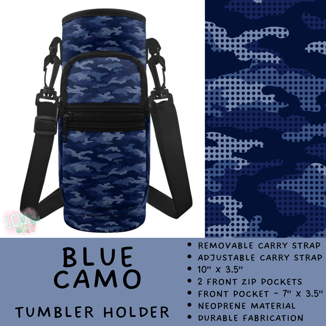 Batch #551 - Tumbler Holder 2 - Closes 7/3 - ETA early Sept - Blue Camo Tumbler Holder