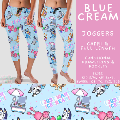 Batch #544 - Cool Characters 16 - Closes 6/17 - ETA mid August - Blue Cream Full and Capri Length Joggers