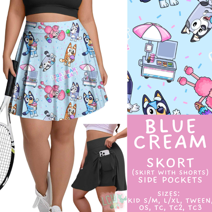Batch #544 - Cool Characters 16 - Closes 6/17 - ETA mid August - Blue Cream Skort