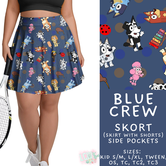 Batch #479 - Cool Characters 11 - Closes 1/21 - ETA mid/late March - Blue Crew Skort