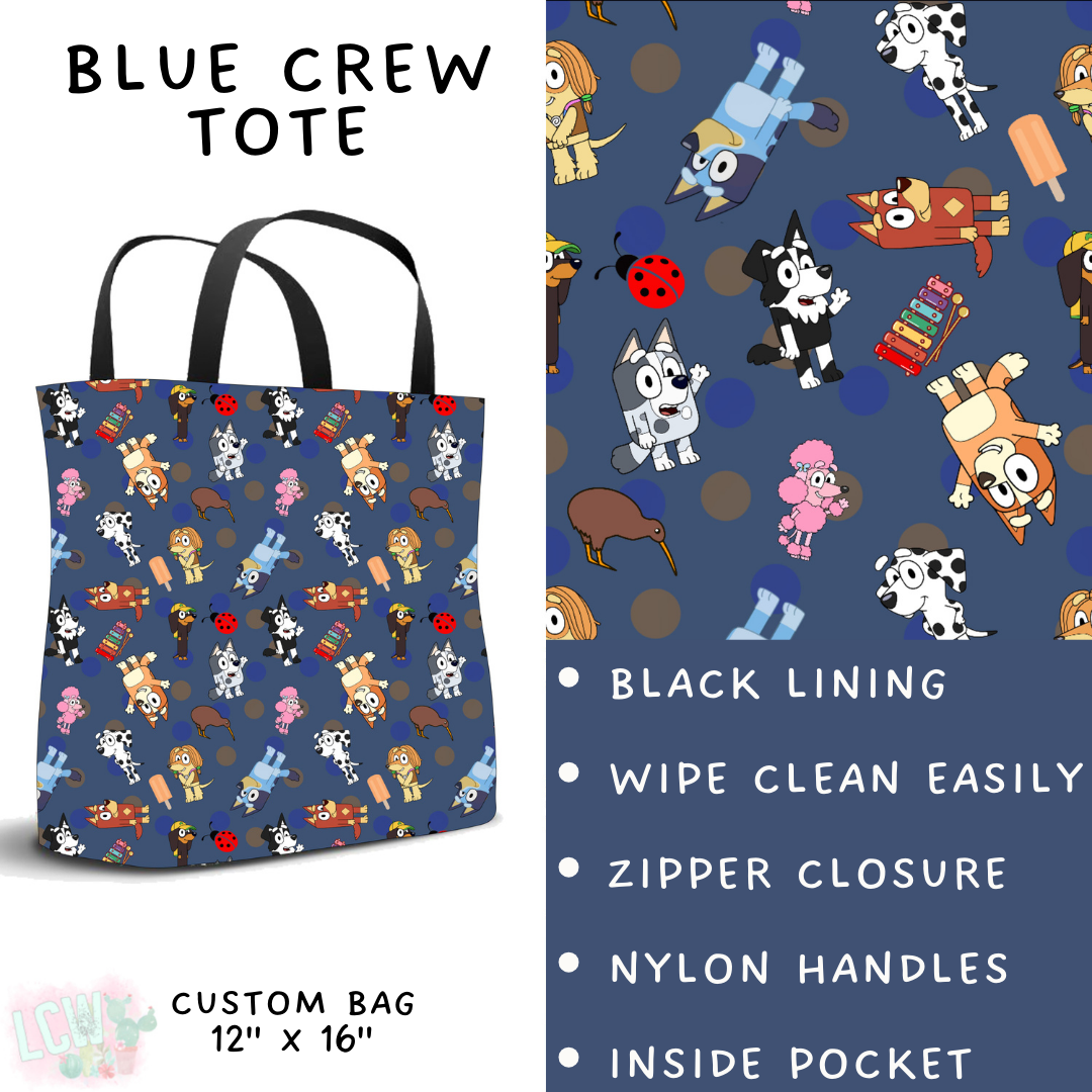 Batch #479 - Cool Characters 11 - Closes 1/21 - ETA mid/late March - Blue Crew Tote