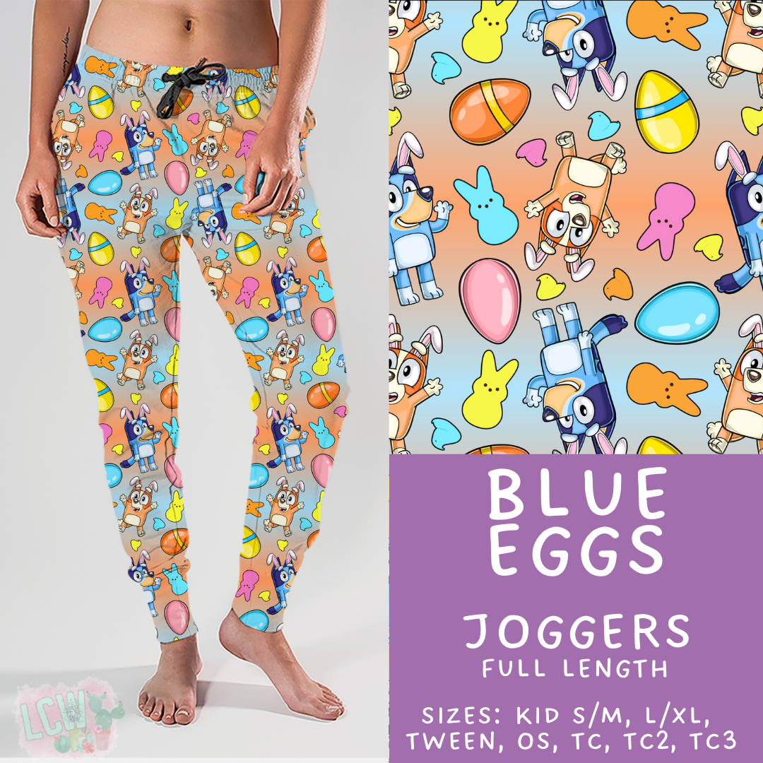 Batch #477 - Magical Character Easter - Closes 1/12 ETA - Early March - Blue Eggs Joggers
