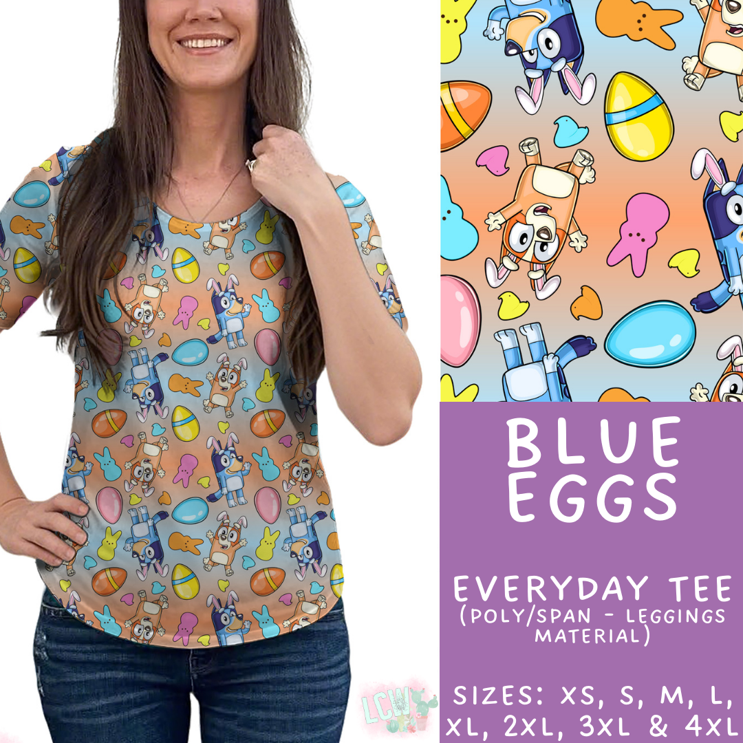 Batch #477 - Magical Character Easter - Closes 1/12 ETA - Early March - Blue Eggs Everyday Tee