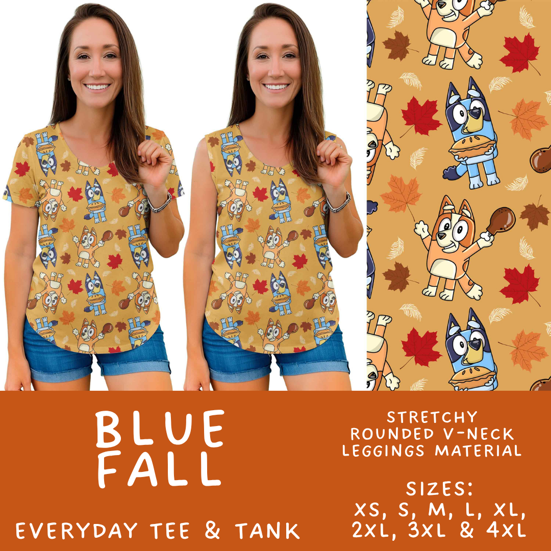 Batch #583 - Magical Character Fall - Closes 9/9 - ETA early Nov - Blue Fall Everyday Tank & Tee