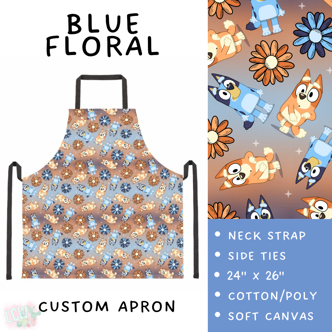 Batch #476 - Bake Off - Closes 1/16 - ETA early/mid March - Blue Floral Apron