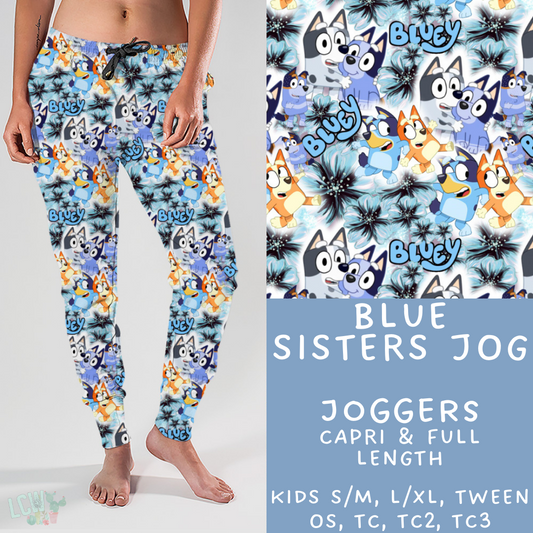 Ready To Ship - Blue Sisters Joggers