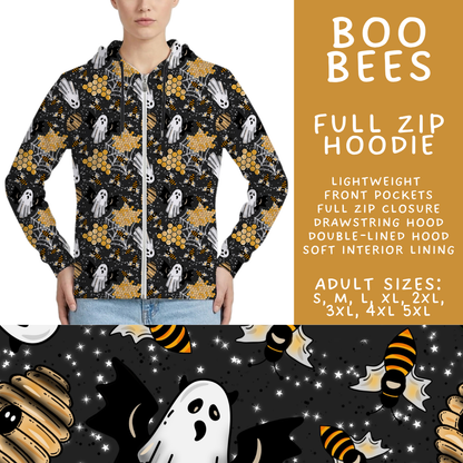 Batch #556 - Halloween 3 - Closes 7/15 - ETA mid Sept - Boo Bees Full Zip Hoodie