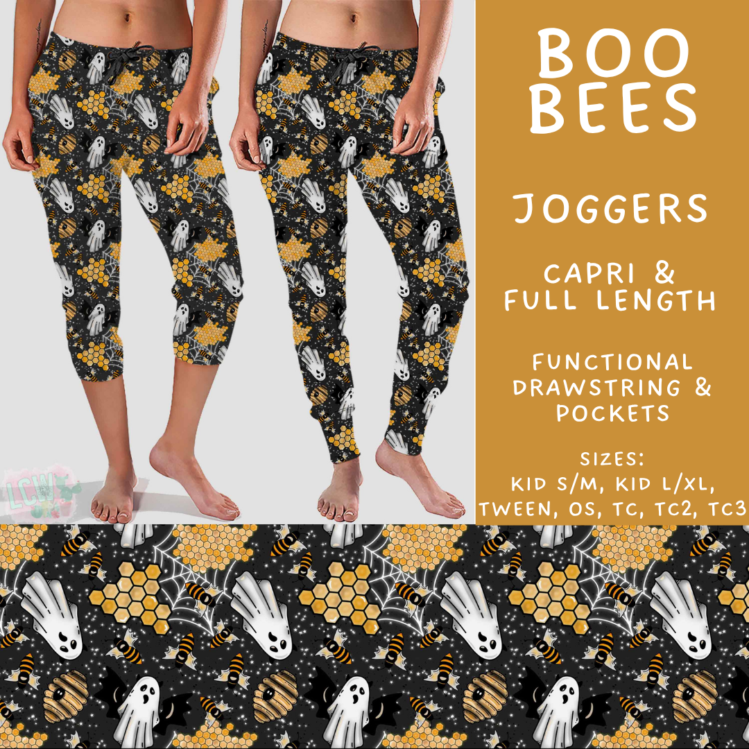 Batch #556 - Halloween 3 - Closes 7/15 - ETA mid Sept - Boo Bees Full and Capri Length Joggers