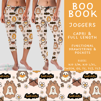 Ready To Ship - Boo Book Capri Length Joggers - TC2