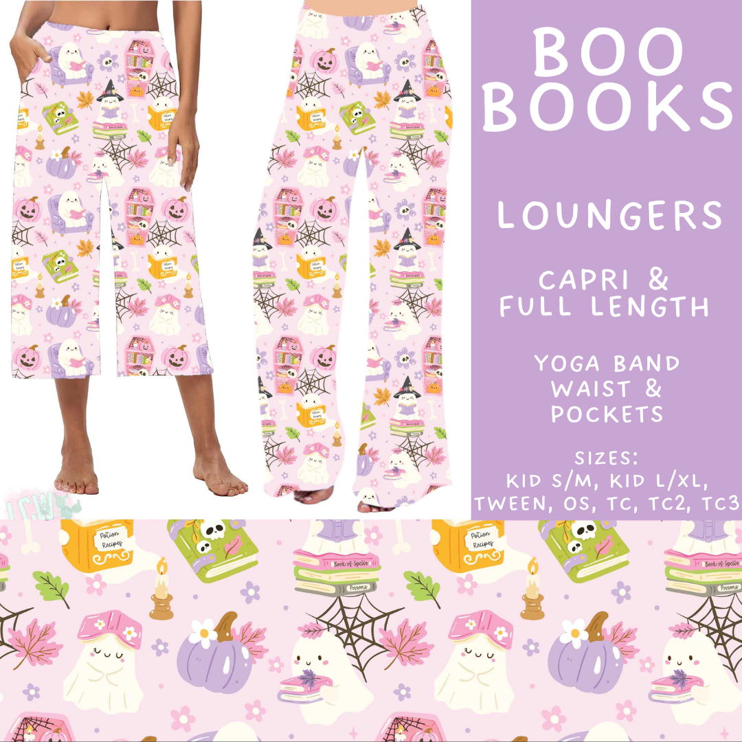Batch #566 - Halloween 5 - Closes 8/7 - ETA early October - Boo Books Capri and Full Length Loungers