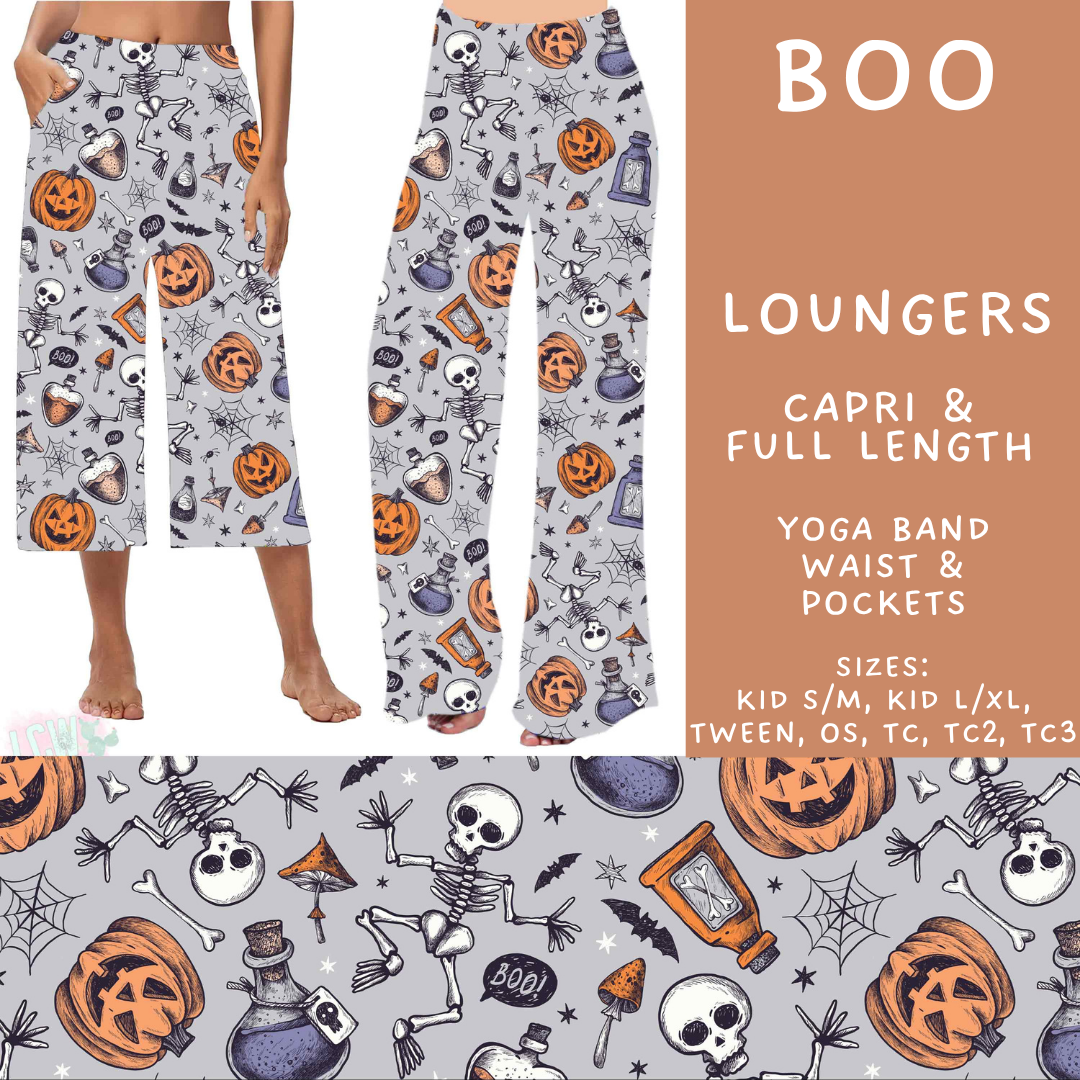 Batch #566 - Halloween 5 - Closes 8/7 - ETA early October - Boo Capri and Full Length Loungers