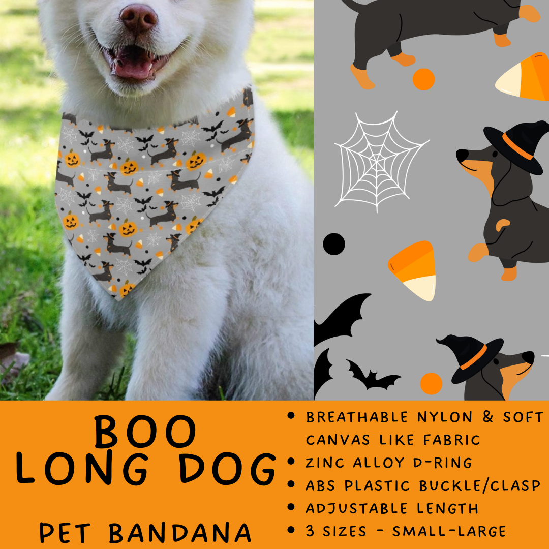 Batch #576 - Pet Gear 2 - Closes 8/28 - ETA late October - Boo Long Dog Pet Bandana