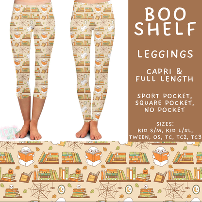 Batch #556 - Halloween 3 - Closes 7/15 - ETA mid Sept - Boo Shelf Full and Capri Length Leggings