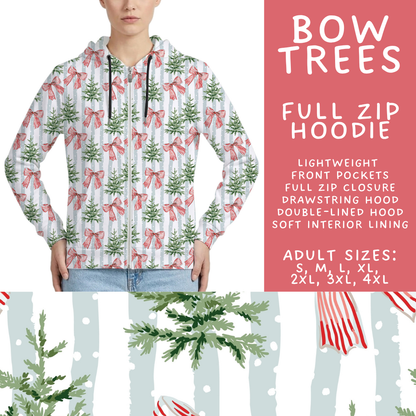Batch #565 - Christmas in July 2 - Closes 8/5 - ETA early October - Bow Trees Full Zip Hoodie