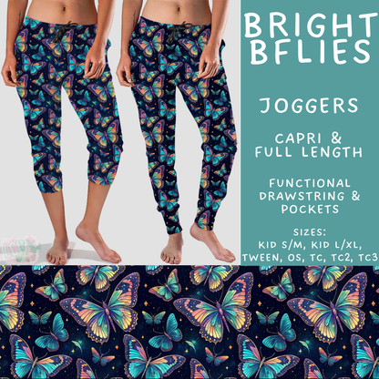 Batch #548 - May Request Run - Closes 6/26 - ETA late August - Bright BFlies Full and Capri Length Joggers
