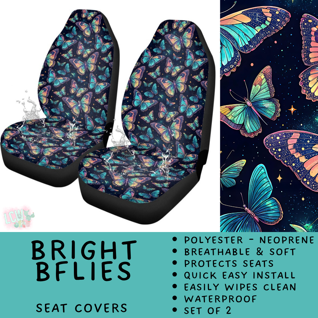Batch #554 - Car Accessories 3 - Closes 7/10 - ETA early/mid Sept - Bright BFlies Vehicle Seat Covers