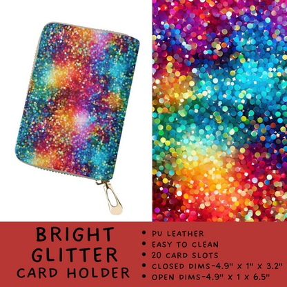 Batch #265 - Card Holders & Foldable Wallets - Closes 1/1 - ETA mid Feb - Bright Glitter Card Holder