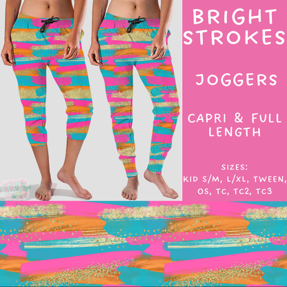 Batch #294 - Brush Strokes - Closes 2/26 - ETA mid/late April - Bright Strokes Full and Capri Length Joggers