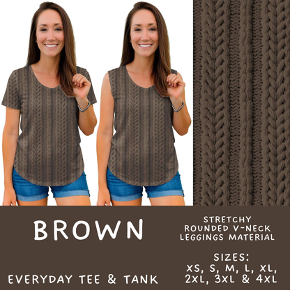 Batch #596 - Sweater Weather - Closes 10/9 - ETA early Dec - Brown Everyday Tank & Tee
