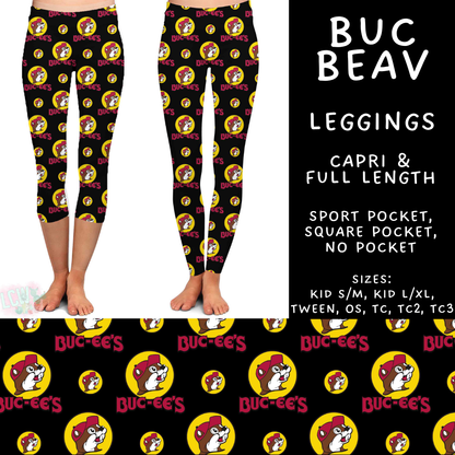 Batch #592 -  Fun Run 27 - Closes 9/30 - ETA late Nov - Buc Beav Full and Capri Length Leggings