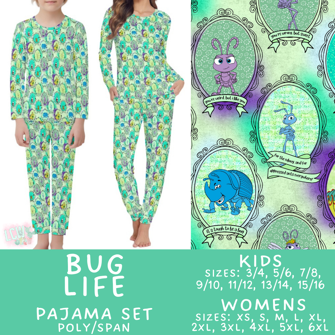 Batch #587 - Family Pajamas 2 - Closes 9/18 - ETA mid Nov - Bug Life Women's & Kid's Pajama Sets