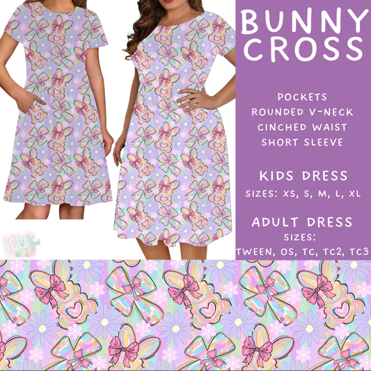 Batch #478 - Bunny Trail Collection - Closes 1/12 ETA - Early March - Bunny Cross Adult & Kids Dresses