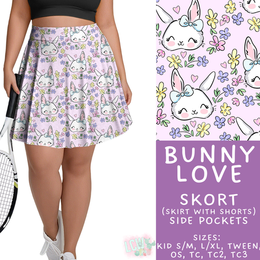 Batch #478 - Bunny Trail Collection - Closes 1/12 ETA - Early March - Bunny Love Skort