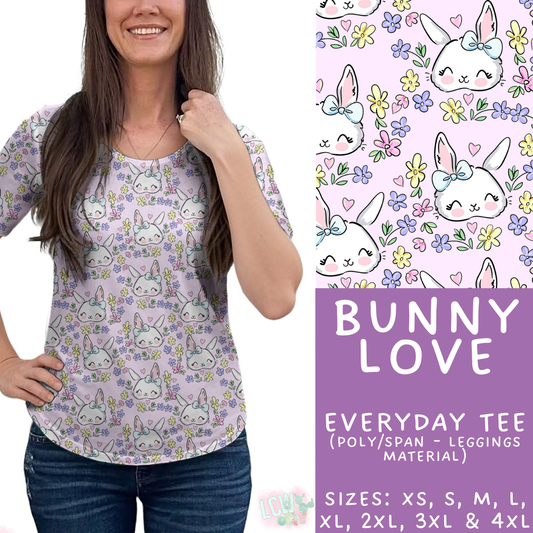 Batch #478 - Bunny Trail Collection - Closes 1/12 ETA - Early March - Bunny Love Everyday Tee