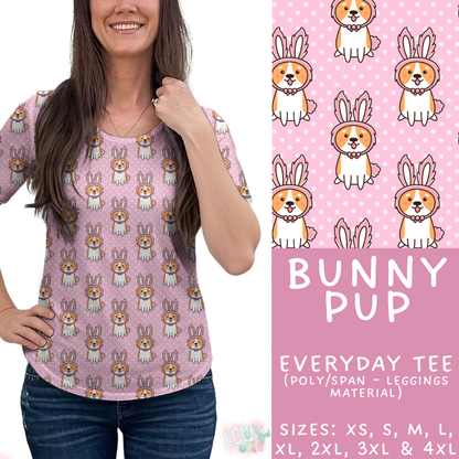 Batch #478 - Bunny Trail Collection - Closes 1/12 ETA - Early March - Bunny Pup Everyday Tee